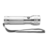 Set de lampes torches 12 LED en aluminium avec dragonne et boîte cadeau noire_2