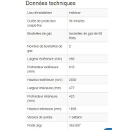 210384w - Armoire pour bouteilles de gaz coupe-feu G90.6-2F - 90min de résistance au feu - Stockage de 2 bouteilles 50L_2