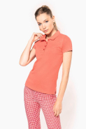 Polo piqué manches courtes femme - Réf: K255 - Kariban - Coton peigné prérétréci RingSpun - 180 g/m²_2