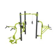 Station Combo 3-7 - Barre traction poignée, Chest Press,  Pull,  Espalier, TRX, Chaise romaine_2