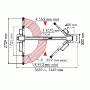 Ts40 pont elevateur 2 colonnes 4t  avec traverse superieure_2