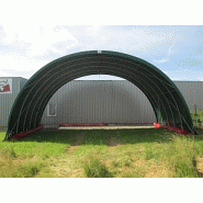 Tunnel de stockage cathédrale s / ouvert / structure en acier / couverture en pvc