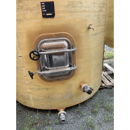 Cuve Naldi 150 hl d'occasion - fond plat, porte 420x530, 2 vannes Ø50, trappe DN 500_2
