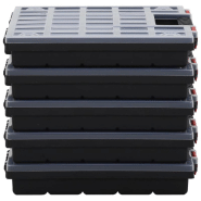 Vidaxl boîtes d'assortiment 10 pcs 40x30x5 cm polypropylène 3106444_2