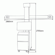 Banc de géométrie 3D avec caméras automatiques 6.4 Mp - potence fixe_2