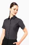 Chemise de travail popeline manches courtes femme - Kariban Réf: K544 - 100% coton, entretien facile_2