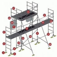 Échafaudage façadier DCM 49 - Dacame France SAS - Tubes d'acier ø 48 mm - galvanisé à chaud_2