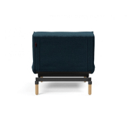 Innovation Living - Fauteuil-lit Splitback Stem convertible 90x115 cm - Pieds obus naturel - Tissu Argus Navy Blue_2