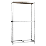 Vidaxl porte-pneus à 2 niveaux 2 pcs argenté 110x40x180 cm acier 152894_2