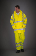 Pantalon de pluie respirant Hi-Vis Soft Flex - Réf: YHVS451 - 100% Polyester, Norme EN ISO20471:2013 Catégorie 1_2