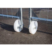 Portail grillagé véhicule 7m x 2m - accès chantier ou manifestation - adaptable barriérages grillagés_2
