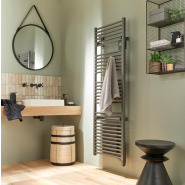 Radiateur sèche-serviettes connecté Doris avec soufflerie 1750W Anthracite - Atlantic - 851241_2