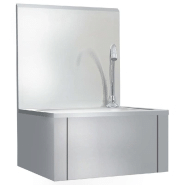 Vidaxl lavabo de lavage avec robinet et distributeur de savon inox 51114_2