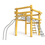 Jeu à grimper en robinier Iltasia - 8045593 - Hags - pour enfants de 5 à 12 ans, dimensions 5400x3800x2780 mm_2