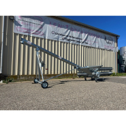 Vis à grain sur chariot mobile avec trémie triangulaire de 1150mm - Longueur 4m - Diamètre 150mm - 1er prix_2