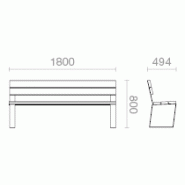 Banc public en métal atech bancs synergie_2