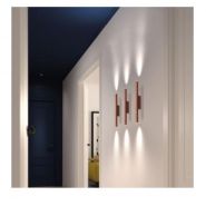 Applique murale GTania LED SMD AC 2x4W - 3000K - Noir - 2x400lm - Style moderne et éclairage up&down_2