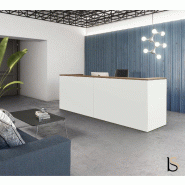 Bureau d'accueil Delta monocolor - Mobel Linea - Blanc_0