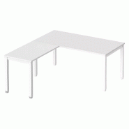 Bureau individuel avec retour So Vicar réglable en hauteur_2