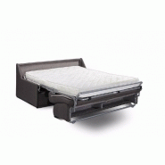 Canapé convertible Triomphe - Matelas 16 cm - Système express - Sommier à lattes 160 cm - Microfibre taupe_2