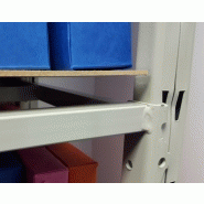 Rayonnage tubulaire - Poteaux perforés, tubes soudés 20x20, charge max 355 kg_2