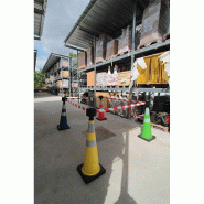 Cône de balisage lesté PVC - 300 / Orange/Noir_2