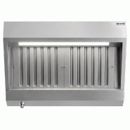 Hotte murale inox statique 1m avec filtre et éclairage | Profondeur 900 mm_2