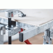 Table de sciage - Structure en acier galvanisé - Plan de travail en bois contreplaqué - 700 x 1780 mm - Charge admissible 200 kg_2