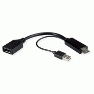 Roline adaptateur hdmi - displayport, v1.2, 4k, hdmi m - dp f, actif_2