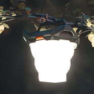 Lanterne LED rétractable - Lumière blanche et rouge - Jusqu'à 1000 lm - Rechargeable par USB - 1003BG_2