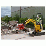 Pince de démolition BAVmicro - dents carbure tungstène, mâchoires Hardox, rotation 90°_2