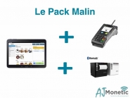 Tablette caisse AJ Monetic - Samsung 10.5 pouces avec support et imprimante sur secteur_2