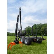 BMF 10T2 - Remorque forestière double poutre - Capacité 10 tonnes - Design innovant_2