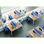 Bureau de direction IDEA+01 - avec retour, caisson 3 tiroirs et coussin - L 180 x Prof. 181.5 x H 72.5 cm_2