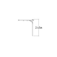 Module complémentaire pour balançoire Stratus - 1 place - réf 8000760 - HAGS - couleur gris - fondation à enterrer_2