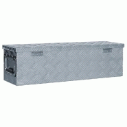 Vidaxl boîte en aluminium 80,5 x 22 x 22 cm argenté 142937_2