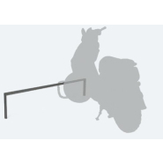 Barre accroche motos - Peu encombrant - Idéal pour deux-roues - Hauteur hors sol 300 mm - Longueur 1500 mm_2