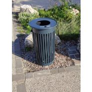 Corbeille de rue en acier galvanisé - traitement peinture époxy_2