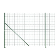 Vidaxl clôture en treillis métallique avec bride vert 2x25 m 154190_2