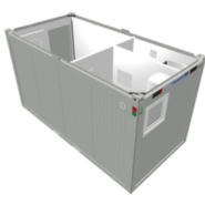 Bâtiment modulaire mixte - Bureau / sanitaire 12,5 m²_2