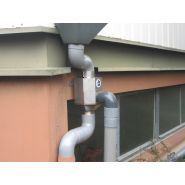 Collecteur eau de pluie industriel inox - pour descentes d125