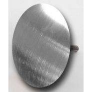 Clou pour marquage de voirie, conçu en inox brossé ou laiton, diamètre 100 mm