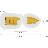 Structure de jeu bateau en robinier - Alveth 8038424 - Hags - Pour enfants 3 à 12 ans - 13200x3800x4600 mm_2