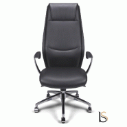 Fauteuil Manager Tery - ACT' - cuir noir_2