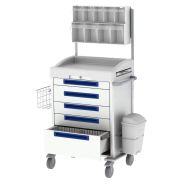 Chariot à plâtre à tiroirs télescopiques, pour les hôpitaux, les cliniques et les établissements de soins - JETCART