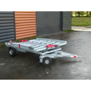 Remorque à train avant pivotant Porte conteneur - MS1500 35_2