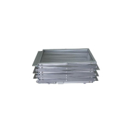 Présentoir pliable en aluminium pour documents format A4 - 150 x 30 cm - Référence : ZIGZAG_2