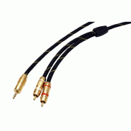 ROLINE GOLD Câble audio 3,5mm Stéréo - 2x RCA, M / M, Retail Blister, 10 m_2