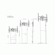 Support mural renforcé, élégant et motorisé pour écran interactif_2