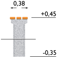 Banc public Brahe réf 8042477 - Hags - 1800 mm de longueur - Montage en 1 heure_2